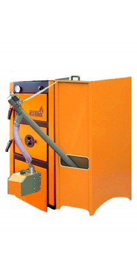 Котел твердотопливный GTM Pellet Master 80 кВт с горелкой UNI-MAX (автоматическая многоступенчатая очистка) бункер 500 кг